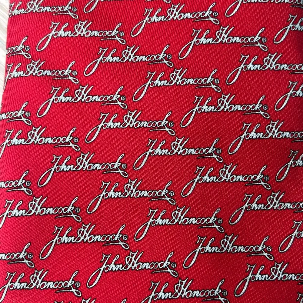 Vineyard‎ Vines Men's Custom Collection John Hancock Red Silk Tie Made in USA